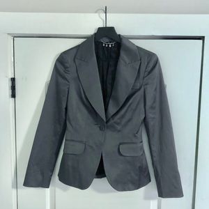 New Gray Bebe Peplum Blazer Jacket, SZ 4
